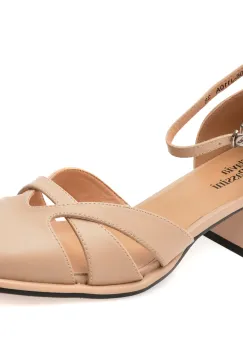 Pantofi FLAVIA PASSINI nude, 606, din piele naturala imagine