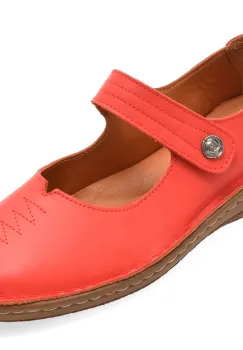 Pantofi FLAVIA PASSINI rosii, 103402, din piele naturala imagine