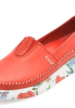 Pantofi FLAVIA PASSINI rosii, 712, din piele naturala imagine