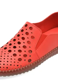 Pantofi FLAVIA PASSINI rosii, YK06143, din piele naturala imagine