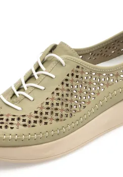 Pantofi FLAVIA PASSINI verzi, 714, din piele naturala imagine