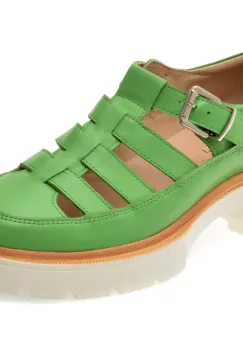 Pantofi FLAVIA PASSINI verzi, S6000, din piele naturala imagine