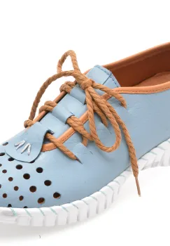 Pantofi GRYXX albastri, 5306, din piele naturala imagine