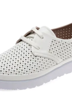 Pantofi GRYXX albi, 1460111, din piele naturala imagine