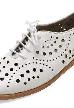 Pantofi GRYXX albi, 16055, din piele naturala imagine