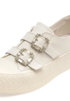 Pantofi GRYXX albi, 24995, din piele naturala imagine