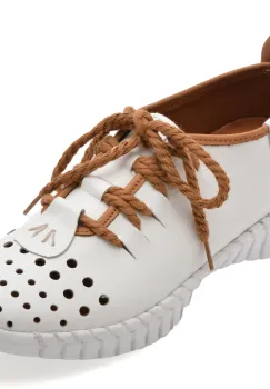 Pantofi GRYXX albi, 5306, din piele naturala imagine