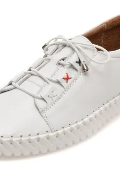 Pantofi GRYXX albi, EV2950, din piele naturala imagine
