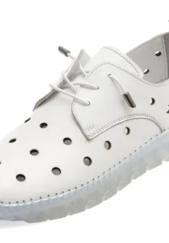 Pantofi GRYXX albi, MN8006, din piele naturala imagine