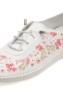 Pantofi GRYXX albi, MNB01, din piele naturala imagine