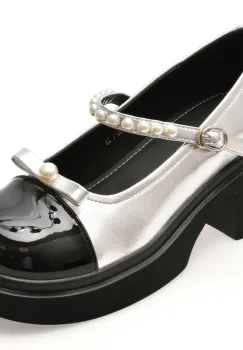 Pantofi GRYXX argintii, 661081, din piele naturala imagine