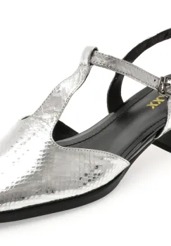 Pantofi GRYXX argintii, E419, din piele naturala imagine