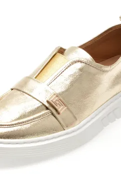 Pantofi GRYXX aurii, 195S03, din piele naturala imagine