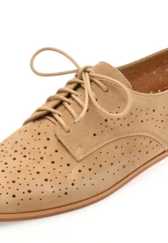 Pantofi GRYXX bej, 4C121, din piele intoarsa imagine