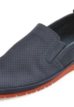 Pantofi GRYXX bleumarin, M6821, din nabuc imagine