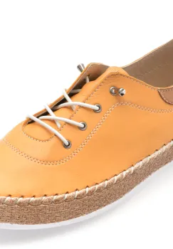 Pantofi GRYXX galbeni, EV3016, din piele naturala imagine