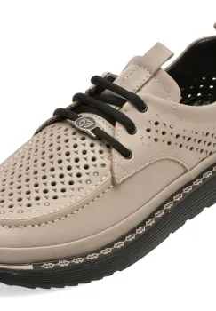 Pantofi GRYXX gri, 210YZ65, din piele naturala imagine