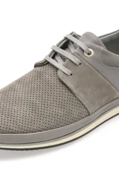 Pantofi GRYXX gri, M6819, din nabuc imagine