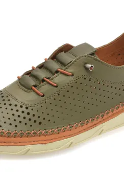 Pantofi GRYXX kaki, PM2311, din piele naturala imagine