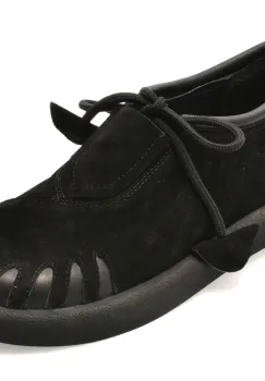 Pantofi GRYXX negri, 213011, din piele intoarsa imagine
