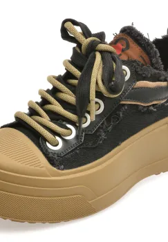 Pantofi GRYXX negri, 240004, din material textil imagine