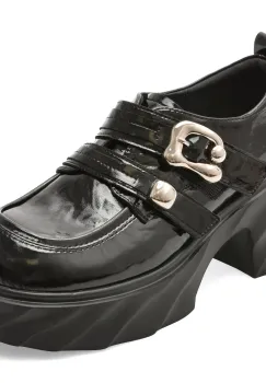 Pantofi GRYXX negri, 25850, din piele naturala lacuita imagine