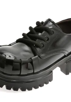 Pantofi GRYXX negri, 5610, din piele ecologica imagine