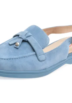 Pantofi IMAGE albastri, 2972, din piele intoarsa imagine