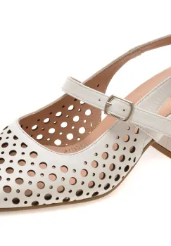 Pantofi IMAGE albi, 3510090, din piele naturala imagine