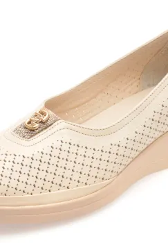 Pantofi IMAGE bej, 13400, din piele naturala imagine