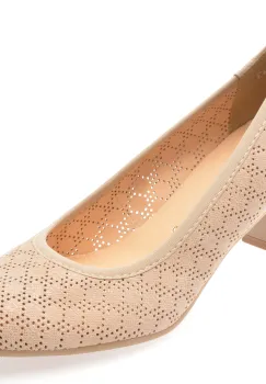 Pantofi IMAGE bej, 6743, din piele naturala imagine