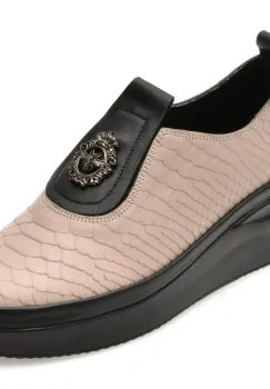 Pantofi IMAGE gri, 10660YB, din piele naturala imagine