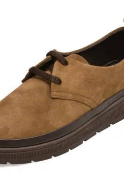 Pantofi IMAGE maro, 1467010, din piele intoarsa imagine