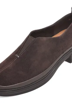 Pantofi IMAGE maro, 1798H13, din piele intoarsa imagine