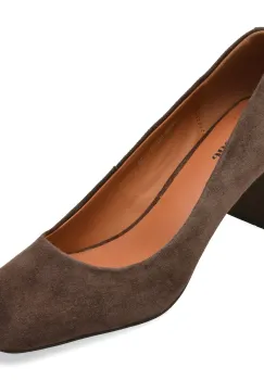 Pantofi IMAGE maro, 82982, din piele intoarsa imagine