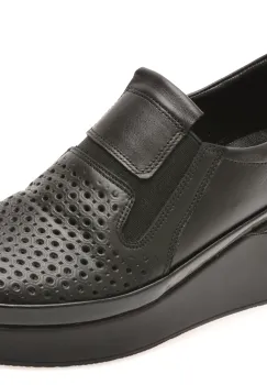 Pantofi IMAGE negri, 1062423, din piele naturala imagine