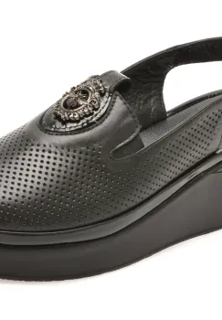 Pantofi IMAGE negri, 106242Z, din piele naturala imagine