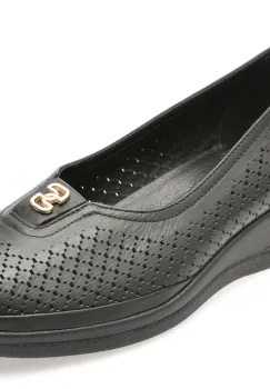 Pantofi IMAGE negri, 13400, din piele naturala imagine