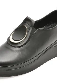 Pantofi IMAGE negri, 1776005, din piele naturala imagine