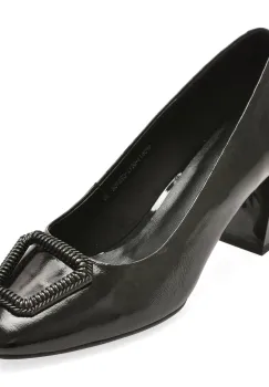 Pantofi IMAGE negri, 4F5671, din piele naturala lacuita imagine