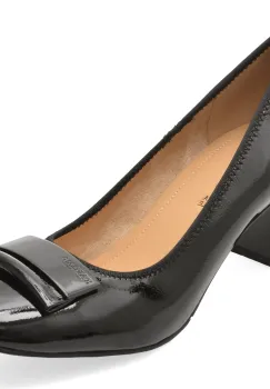 Pantofi KARISMA negri, JI60018, din piele naturala lacuita imagine