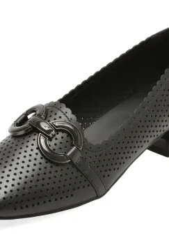 Pantofi KARISMA negri, VA60025, din piele naturala imagine