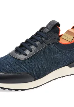 Pantofi LE COLONEL bleumarin, 71334, din material textil imagine
