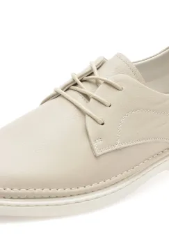 Pantofi OTTER albi, 1002, din piele naturala imagine