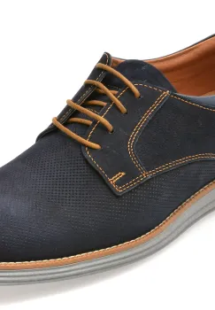 Pantofi OTTER bleumarin, A36, din nabuc imagine