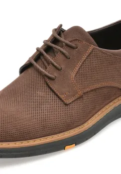 Pantofi OTTER maro, 1095, din nabuc imagine