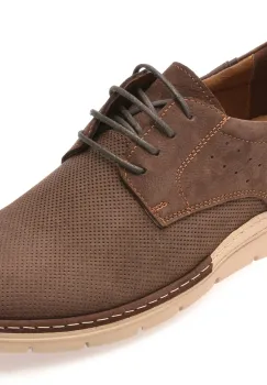 Pantofi OTTER maro, E1971, din nabuc imagine