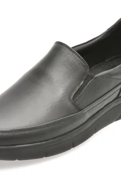 Pantofi OTTER negri, 10605, din piele naturala imagine