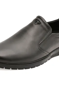 Pantofi OTTER negri, 556, din piele naturala imagine