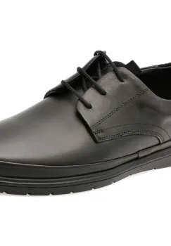 Pantofi OTTER negri, A20, din piele naturala imagine
